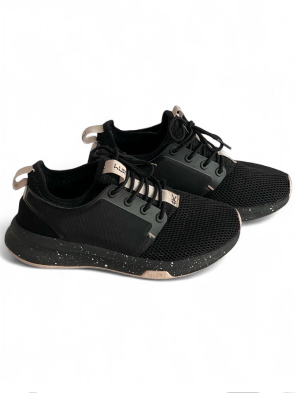Kuru Atom Women’s Athletic Sneakers Jet Black Misty Lilac Size 7